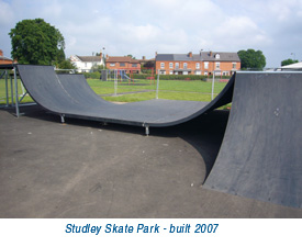 Studley skatepark - built 2007